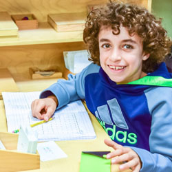 boy in classroom