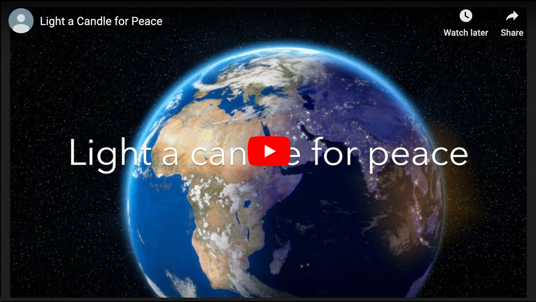 candle for peace video thumbnail